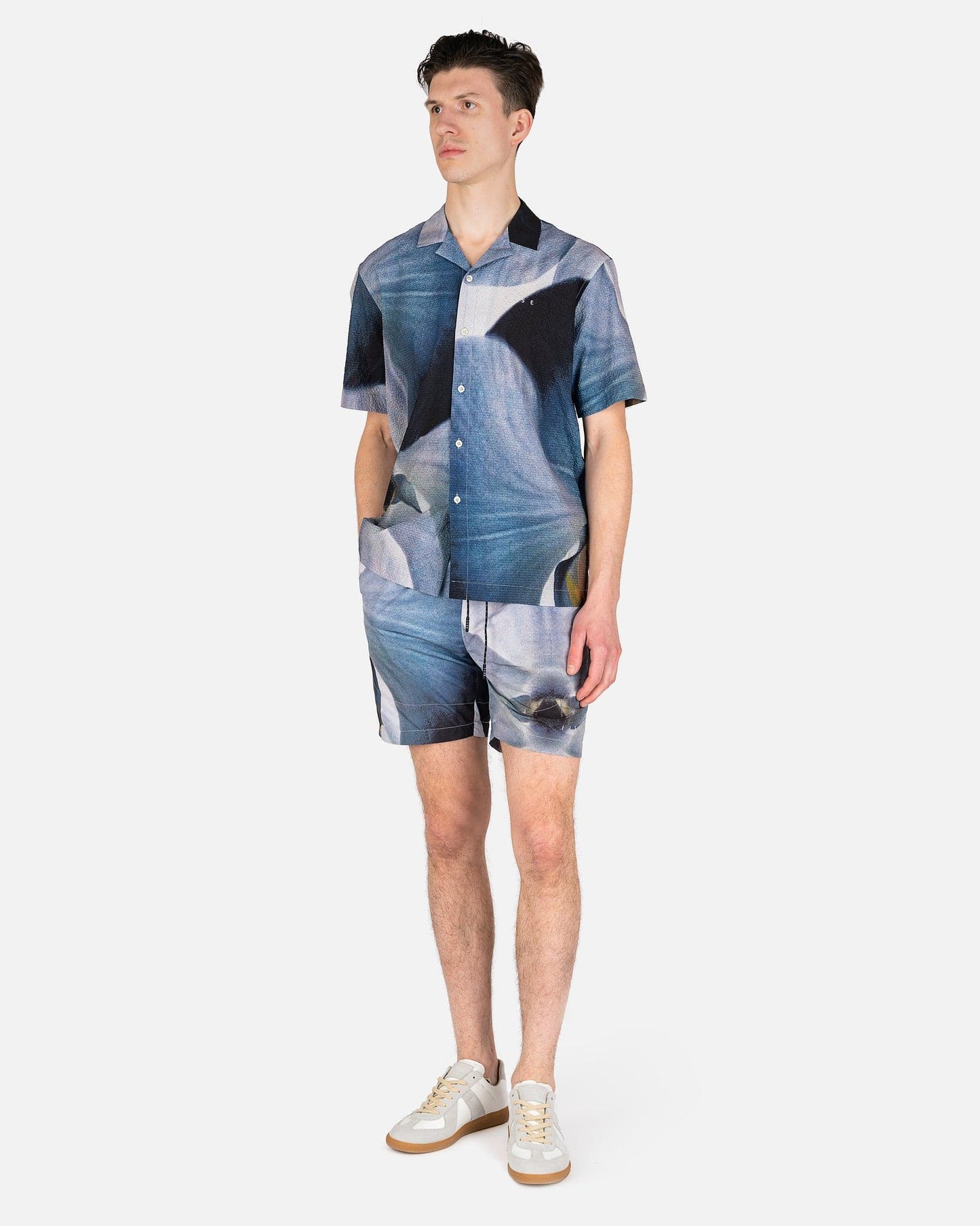 IISE Men's Shorts Track Shorts in Orchid Print