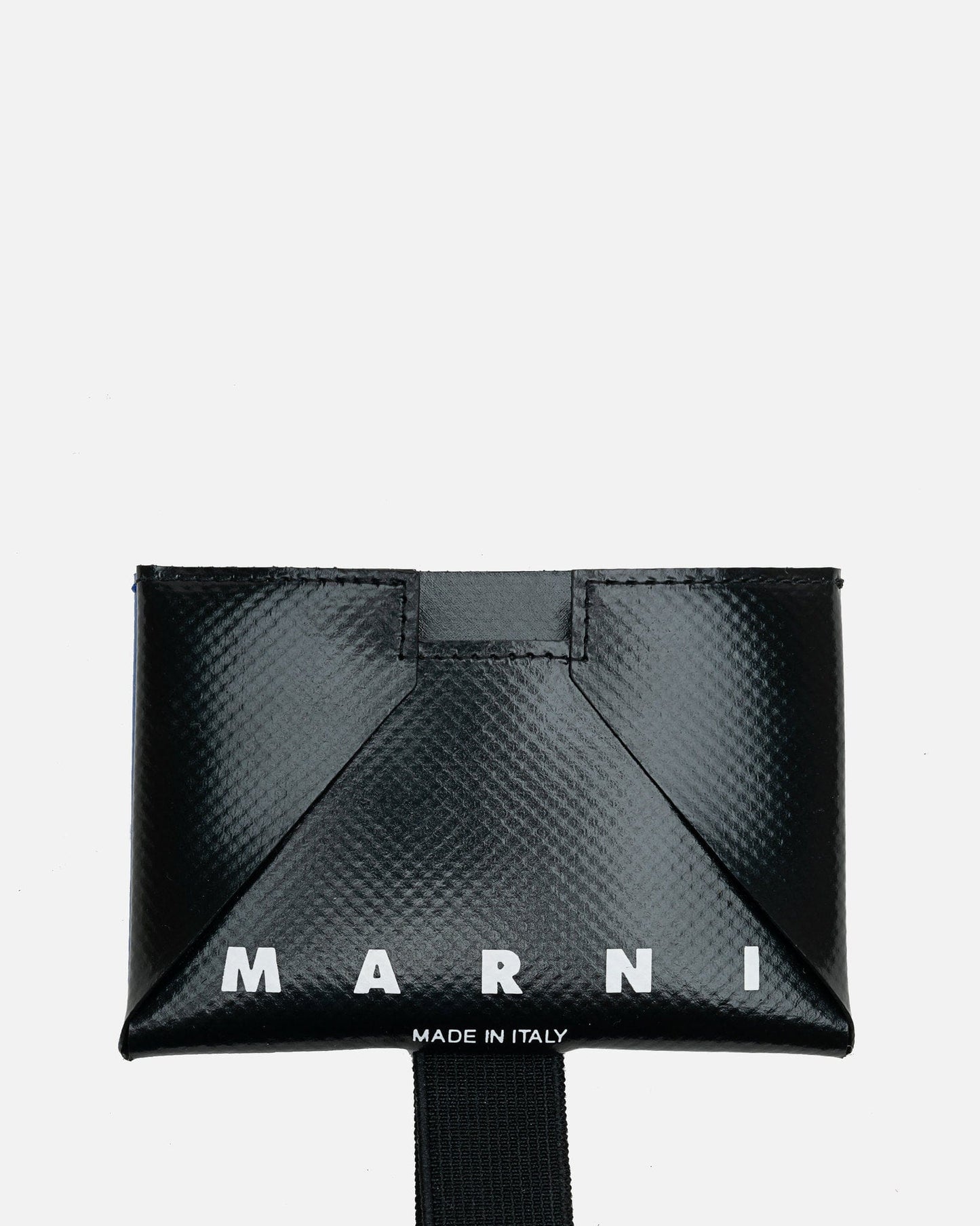 Marni Leather Goods Tribeca Cardholer in Black/Royal