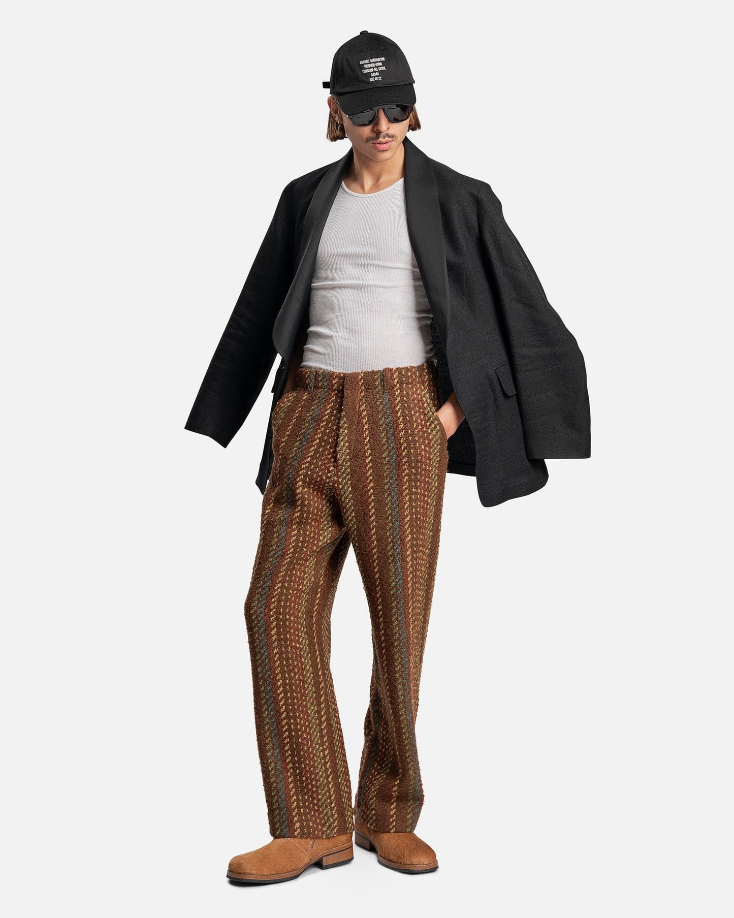 Our Legacy Men's Jackets Tuxedo Blazer in Black Linen Wool