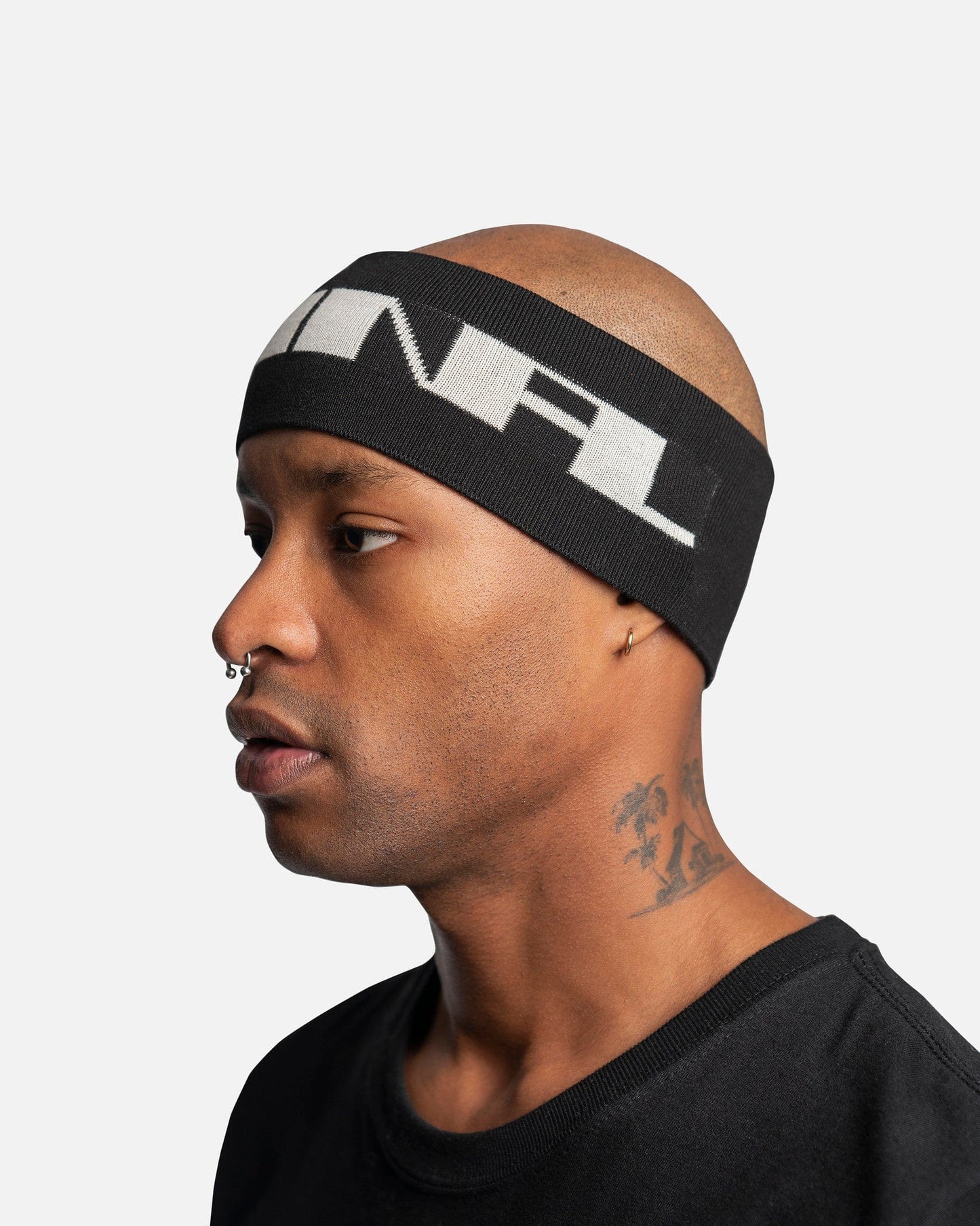 Rick Owens DRKSHDW Men's Hats Urinal Headband in Black/Pearl