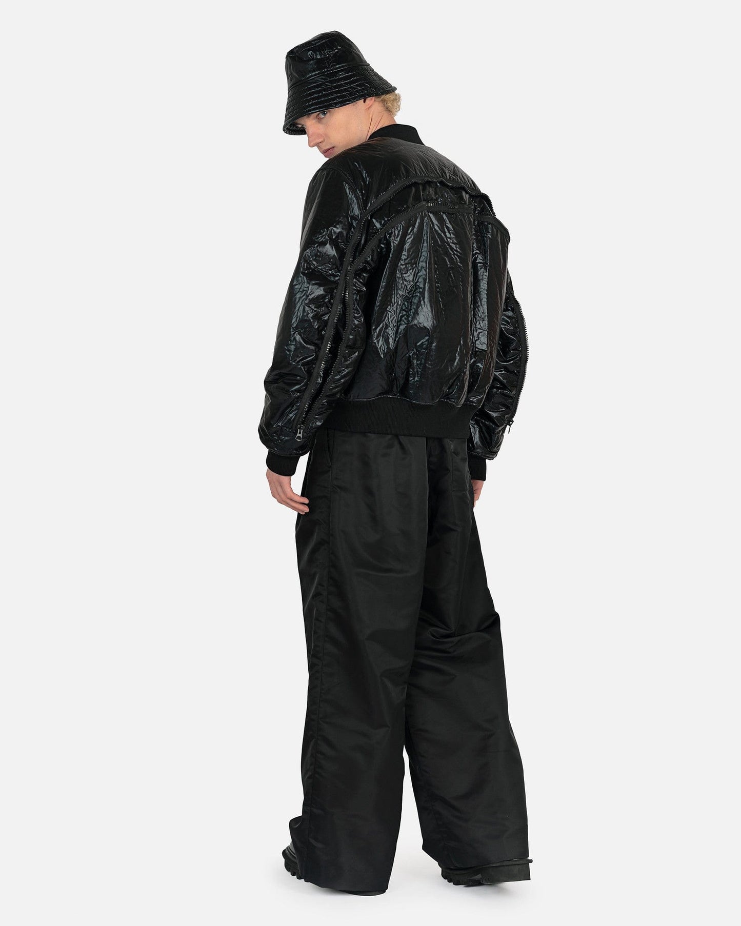 Dries Van Noten Men's Jackets Vellow Jacket in Black