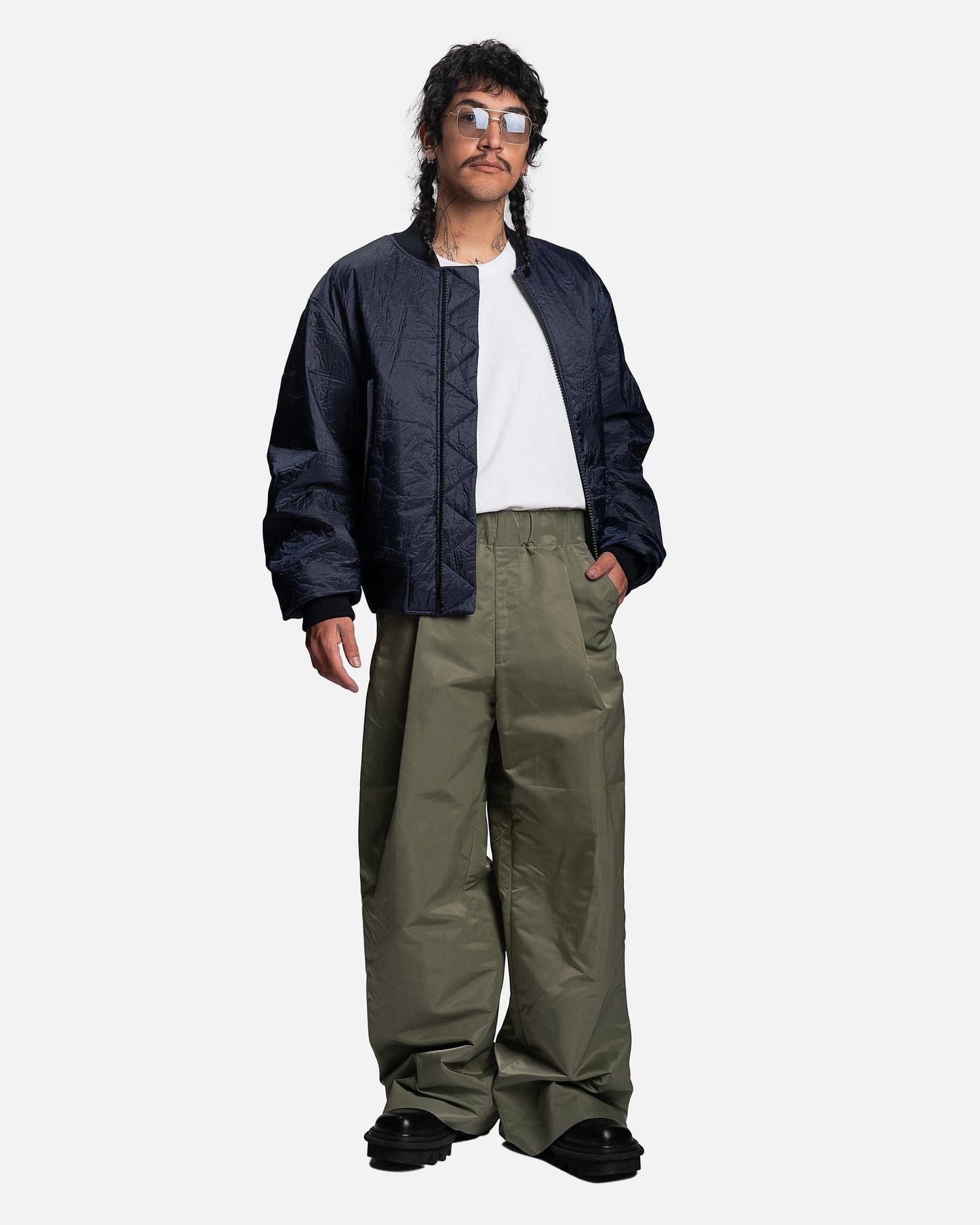 Dries Van Noten Men's Jackets Vellow Jacket in Navy