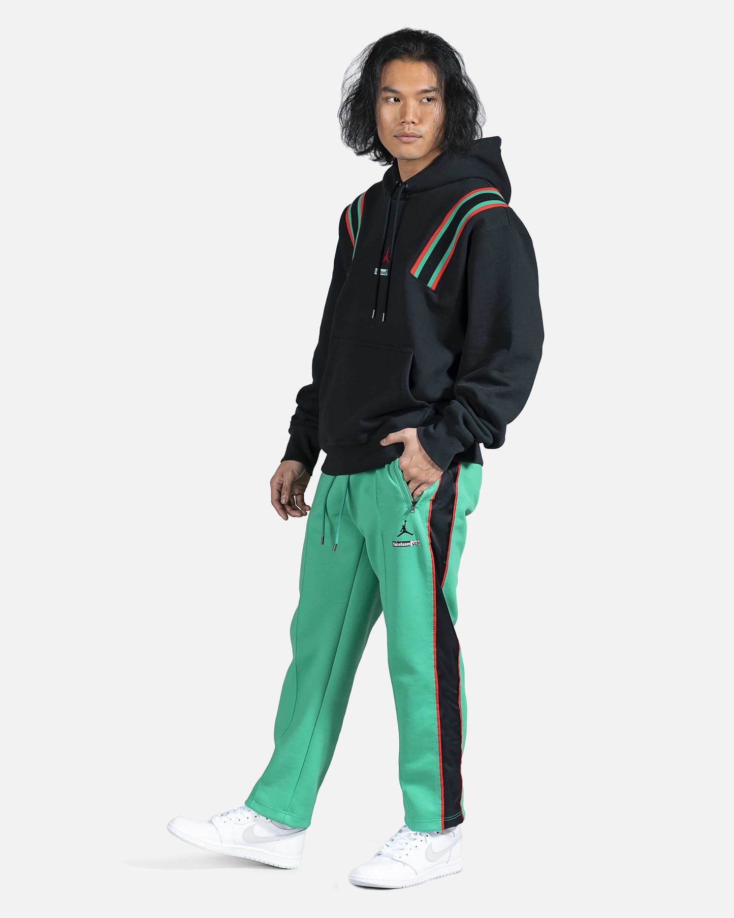 JORDAN Men's Sweatshirts Why Not? x Facetasm Hoodie in Black