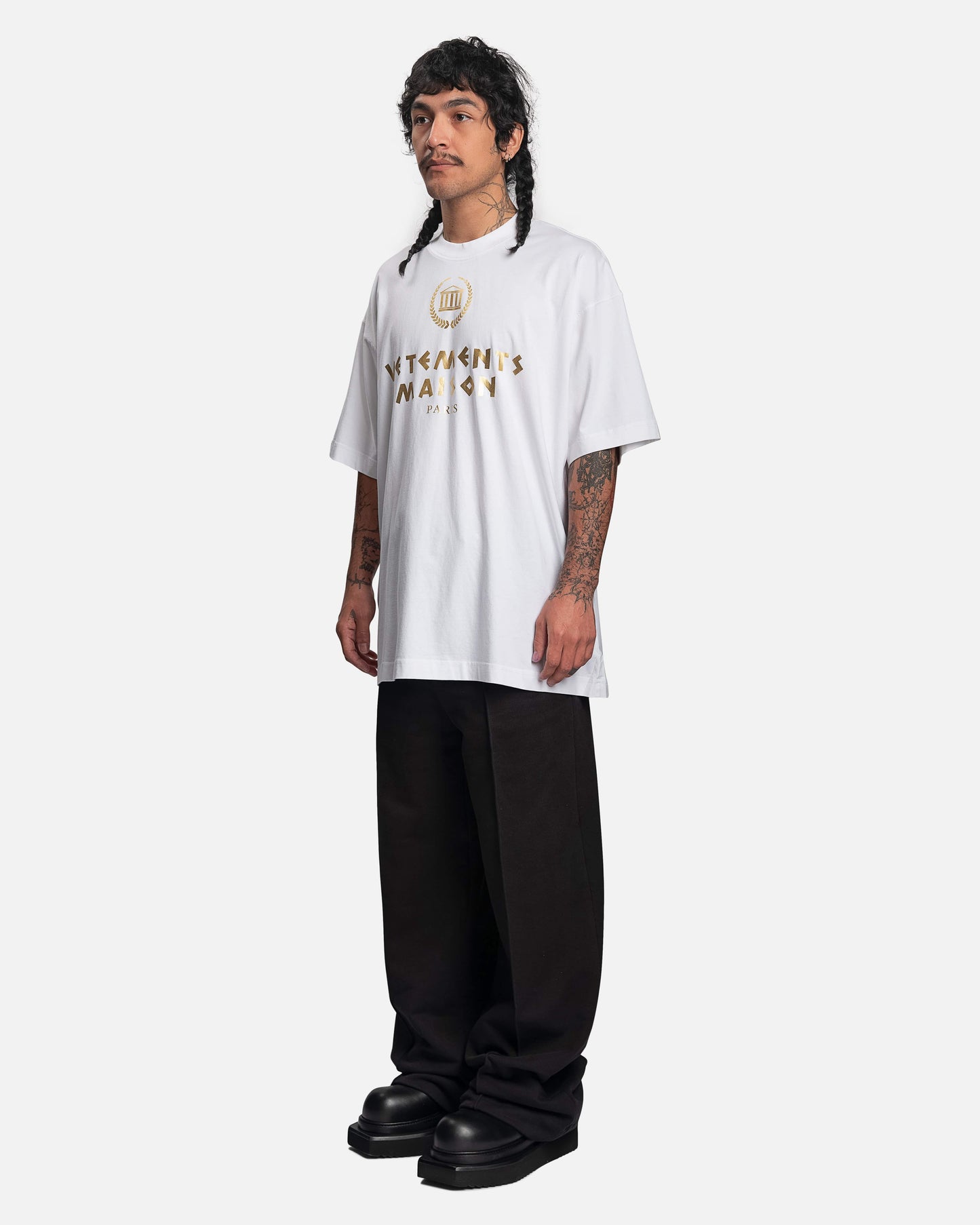 VETEMENTS Men's Pants Wide Leg Molton Tailored Pants