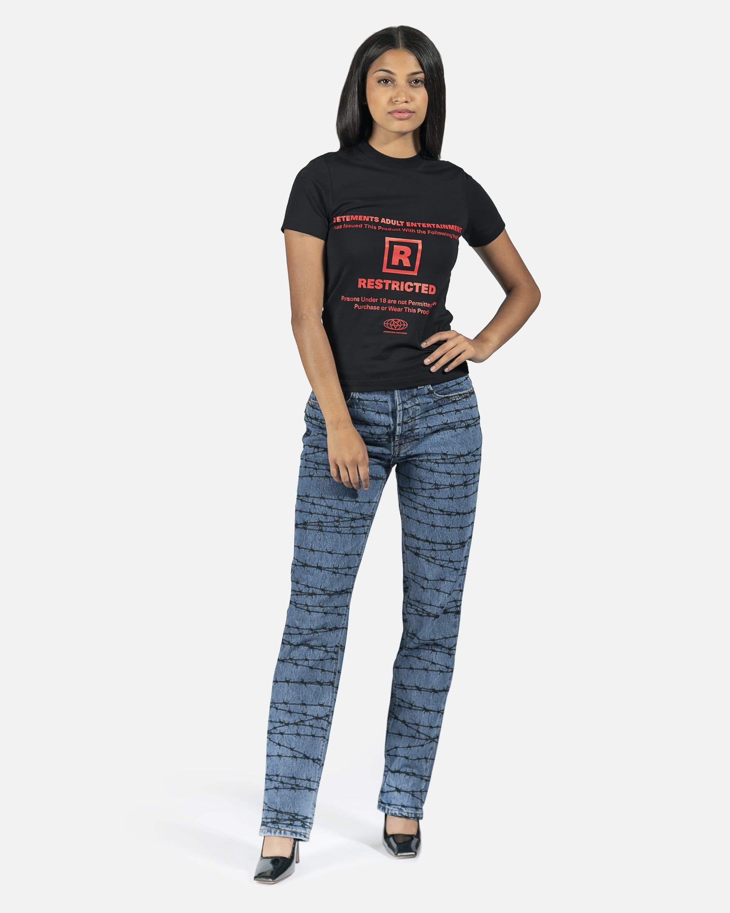 VETEMENTS Women Pants Wired Magic Fit Denim in Blue