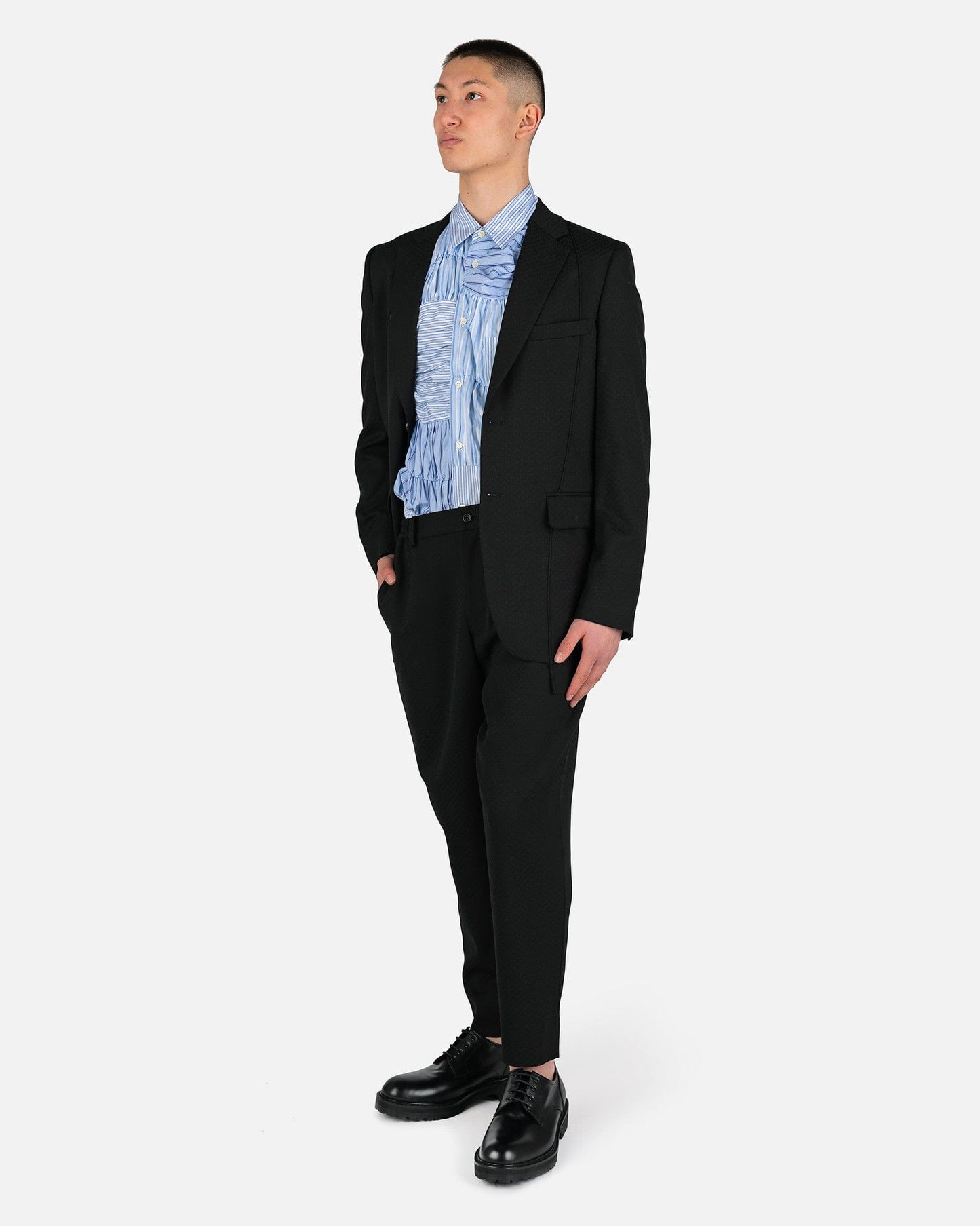 Comme des Garcons Homme Deux Men's Pants Wool Pants in Black