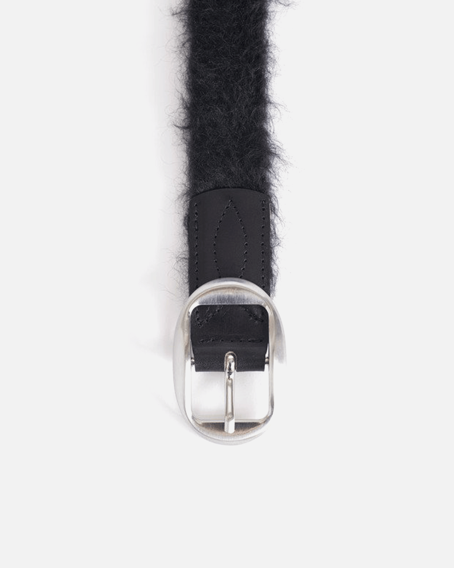 Our Legacy Leather Goods Yukio Mohair Belt in Black