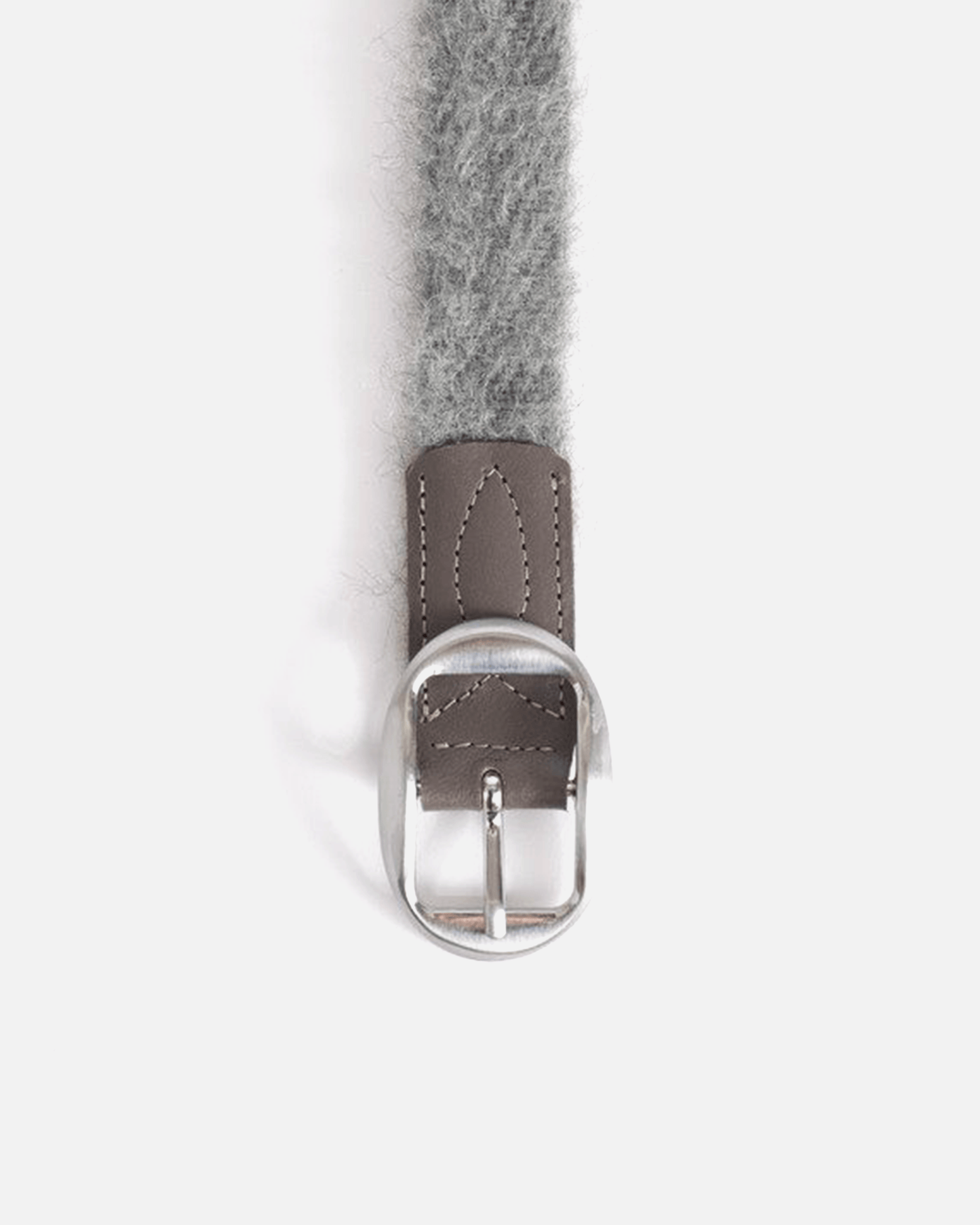 Our Legacy Leather Goods Yukio Mohair Belt in Grey