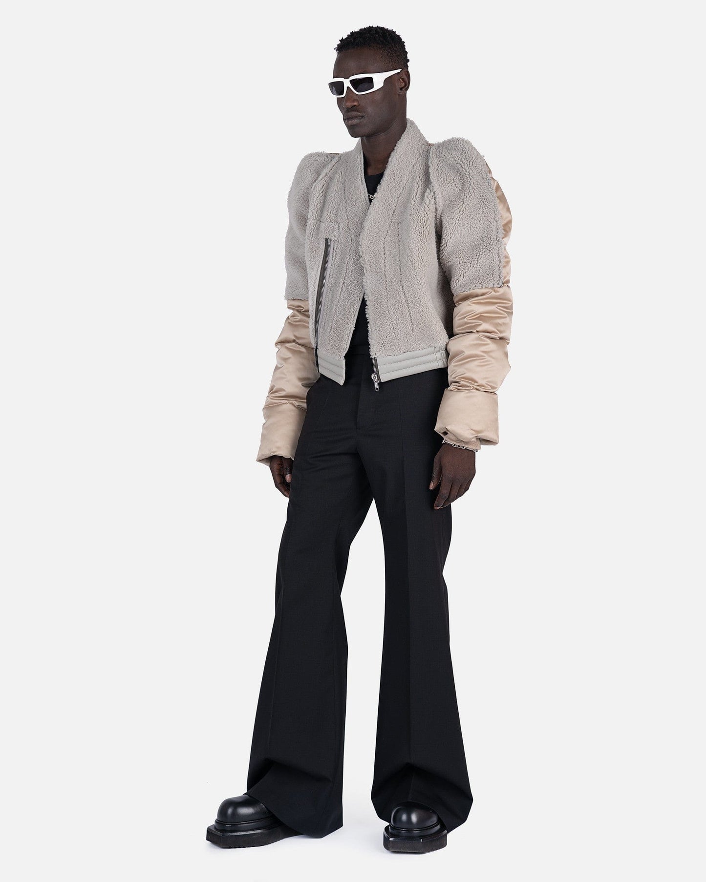 Rick Owens Men's Jackets Zionic Bomber in Pearl