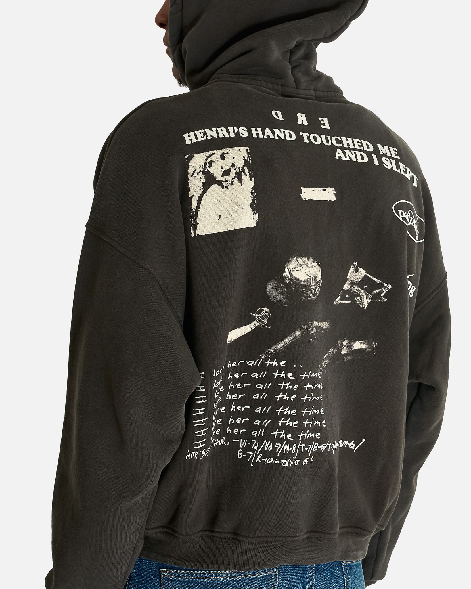 Enfants Riches Deprimes Men's Sweatshirts 13 Days in Detox Hoodie in Faded Black