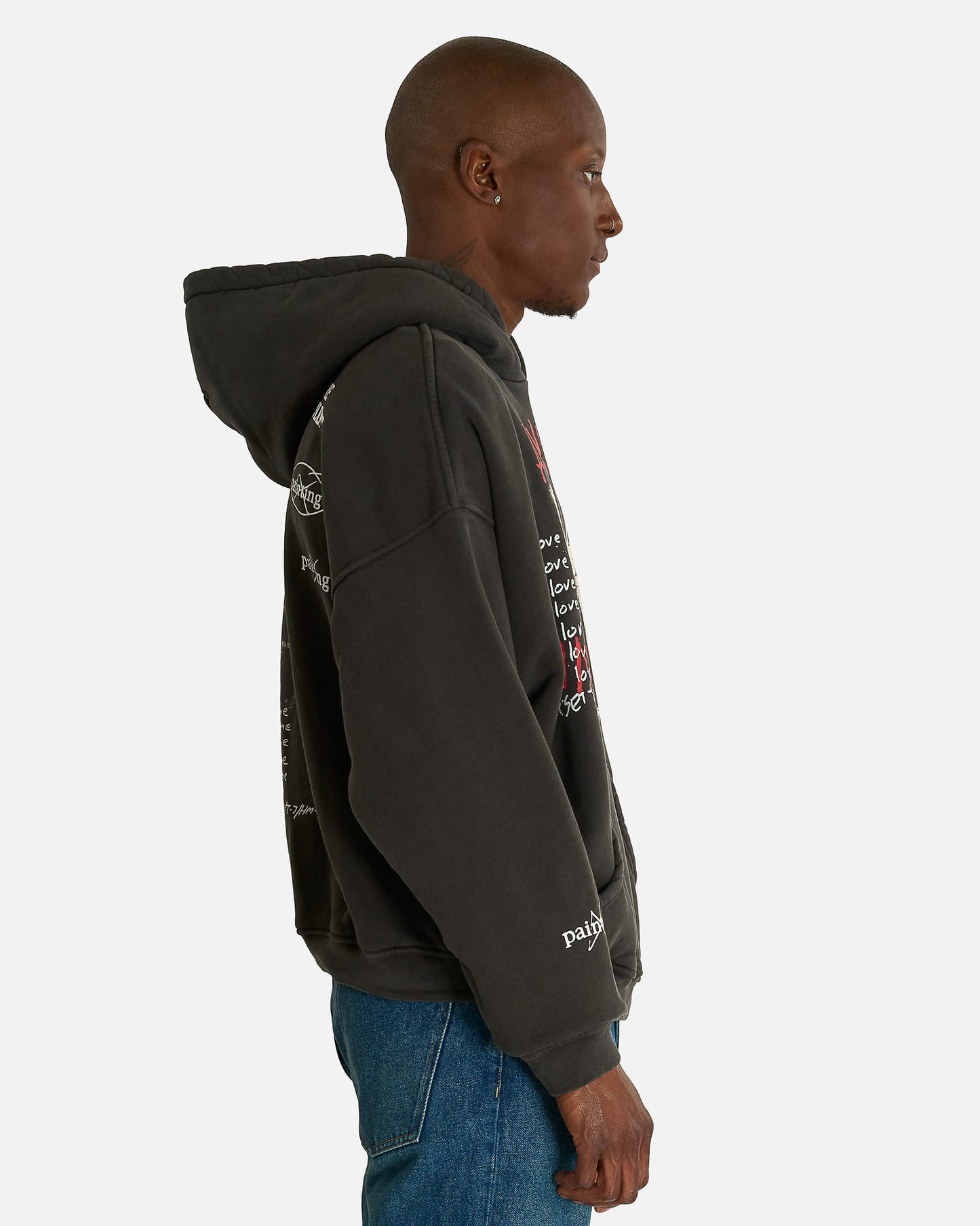 Enfants Riches Deprimes Men's Sweatshirts 13 Days in Detox Hoodie in Faded Black
