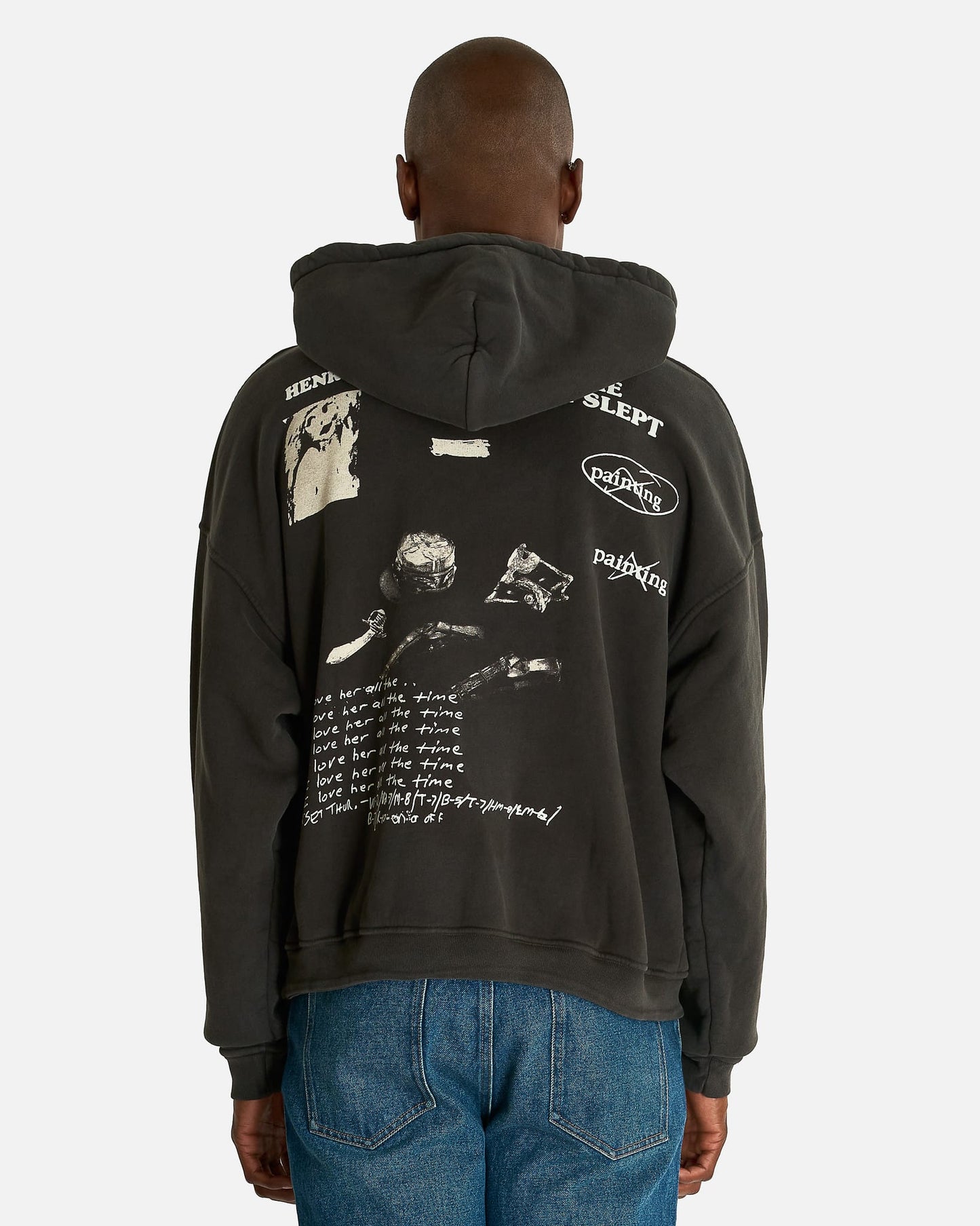 Enfants Riches Deprimes Men's Sweatshirts 13 Days in Detox Hoodie in Faded Black