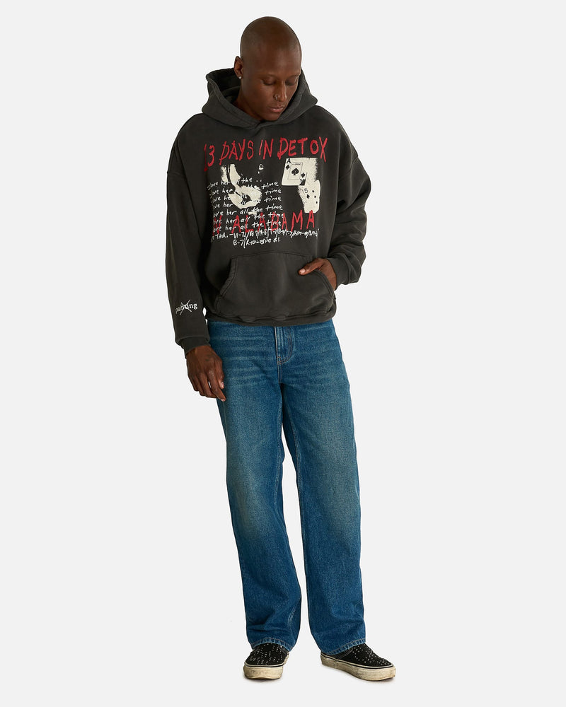 Enfants Riches Deprimes Men's Sweatshirts 13 Days in Detox Hoodie in Faded Black