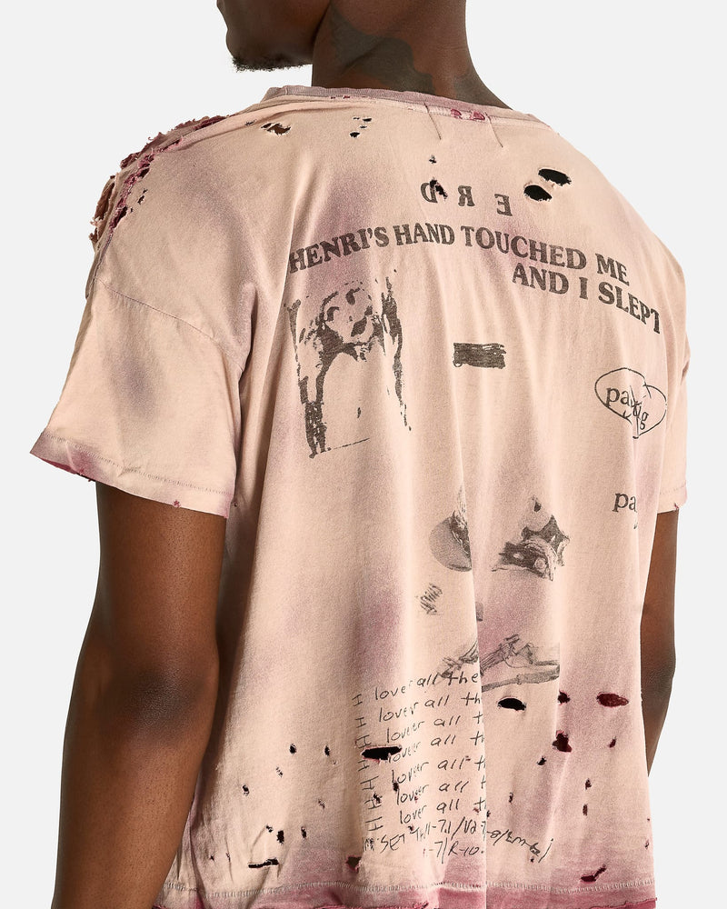 Enfants Riches Deprimes Men's T-shirts 13 Days in Detox T-Shirt in Destroyed Brown