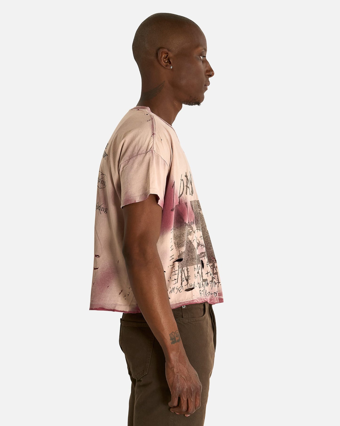 Enfants Riches Deprimes Men's T-shirts 13 Days in Detox T-Shirt in Destroyed Brown