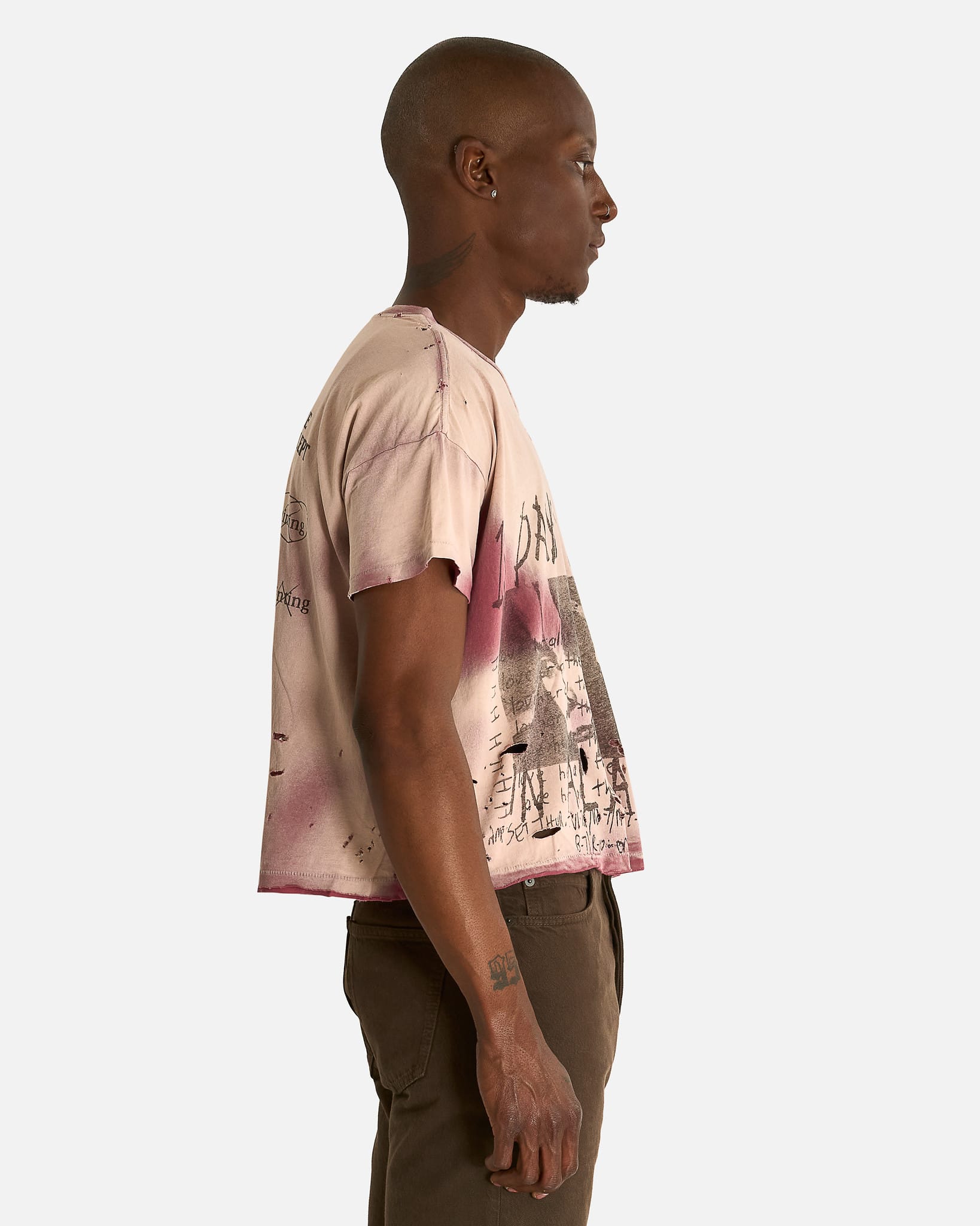 Enfants Riches Deprimes Men's T-shirts 13 Days in Detox T-Shirt in Destroyed Brown