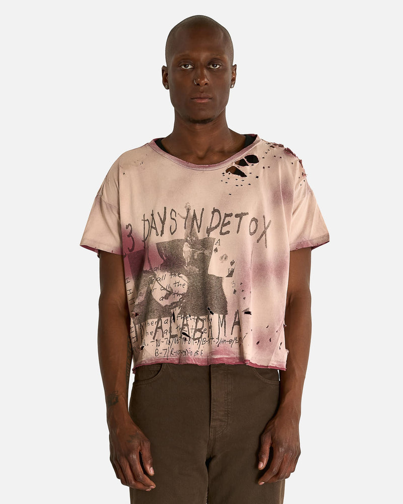Enfants Riches Deprimes Men's T-shirts 13 Days in Detox T-Shirt in Destroyed Brown
