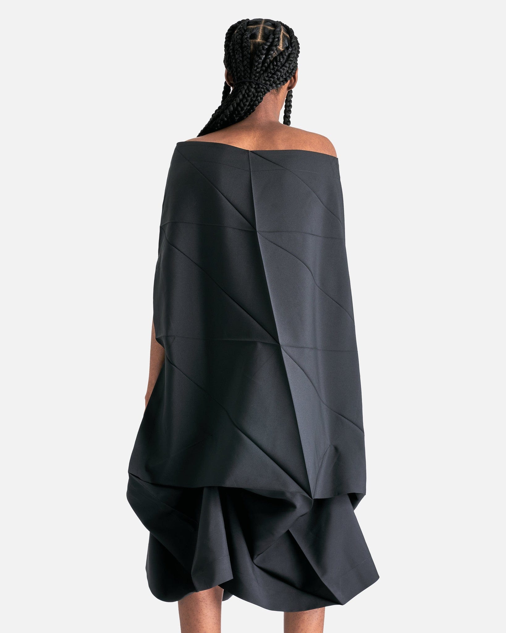 132 5. Issey Miyake Women Dresses 132.5 Solid Dress in Black