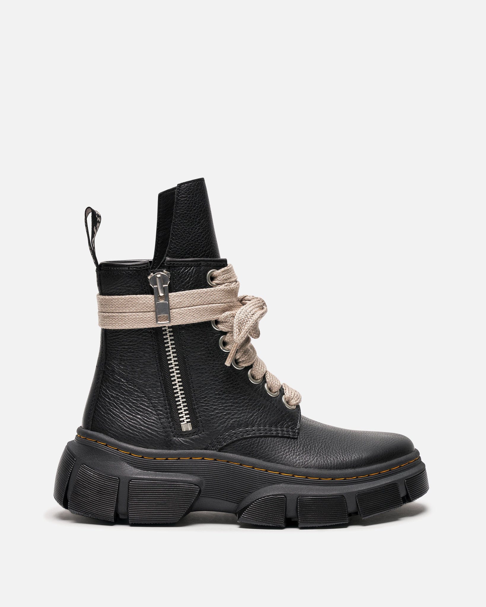 Rick Owens Men's Boots 1460 JMB Lace RO DMXL in Black Lunar