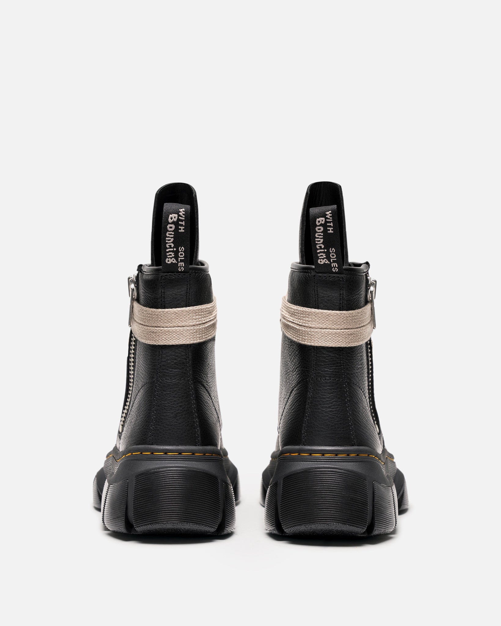 Rick Owens Men's Boots 1460 JMB Lace RO DMXL in Black Lunar