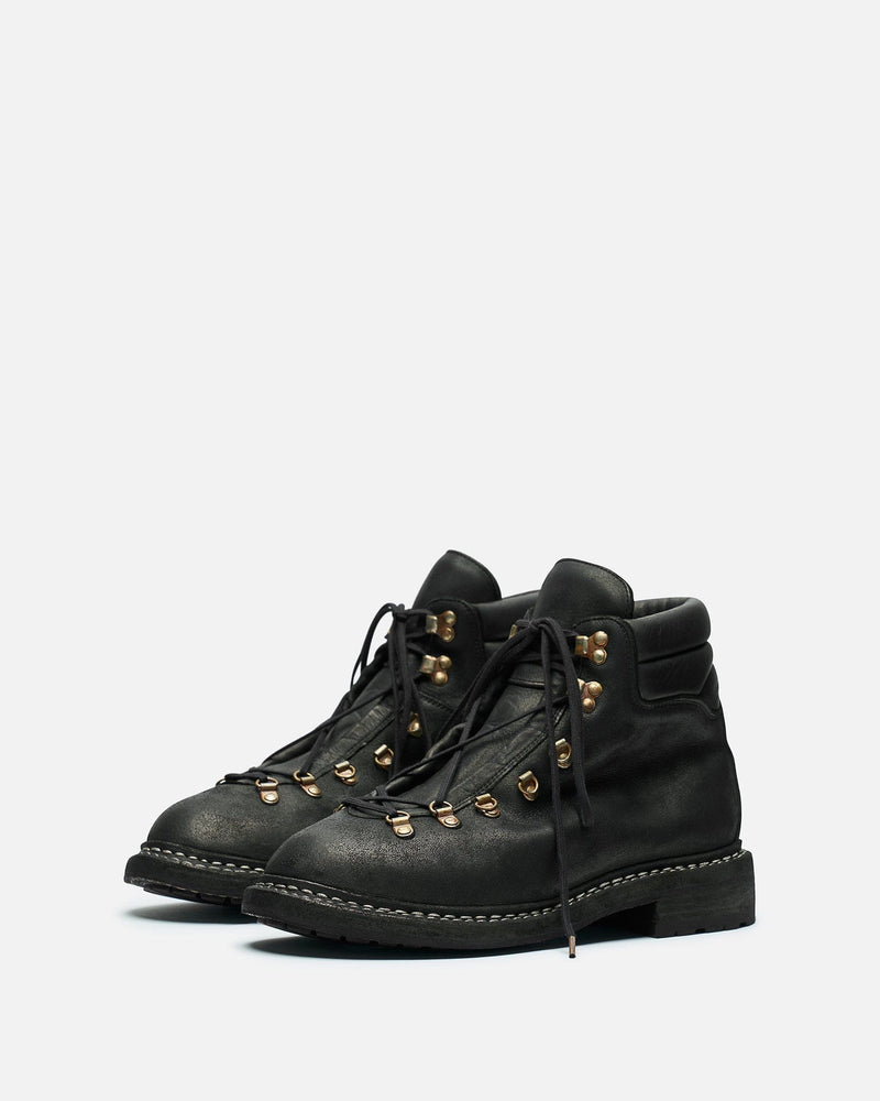 Guidi Men's Boots 19M Calf Leather Hiking Boot in Black