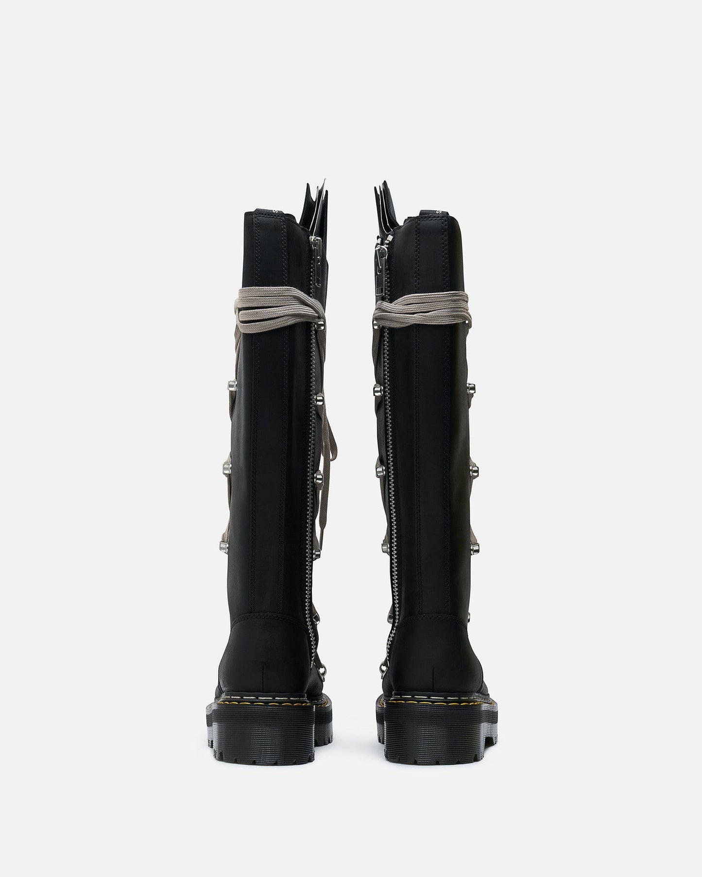 Rick Owens Men's Boots 1B60 Pentalace Quad RO in Black