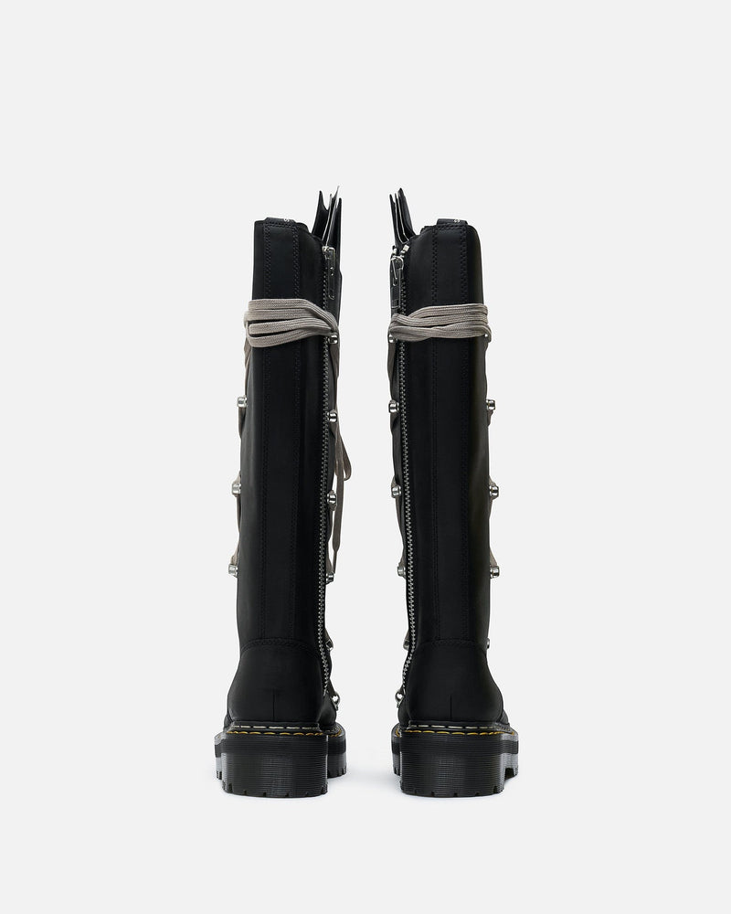 Rick Owens Men's Boots 1B60 Pentalace Quad RO in Black