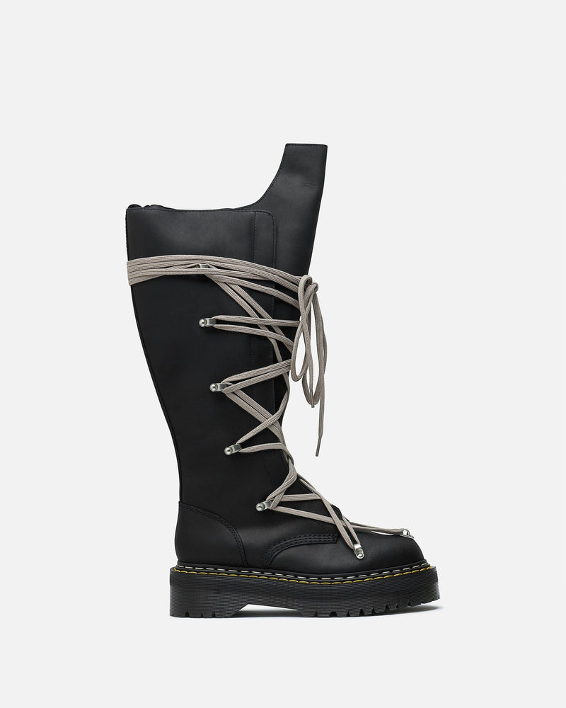 Rick Owens Men's Boots 1B60 Pentalace Quad RO in Black