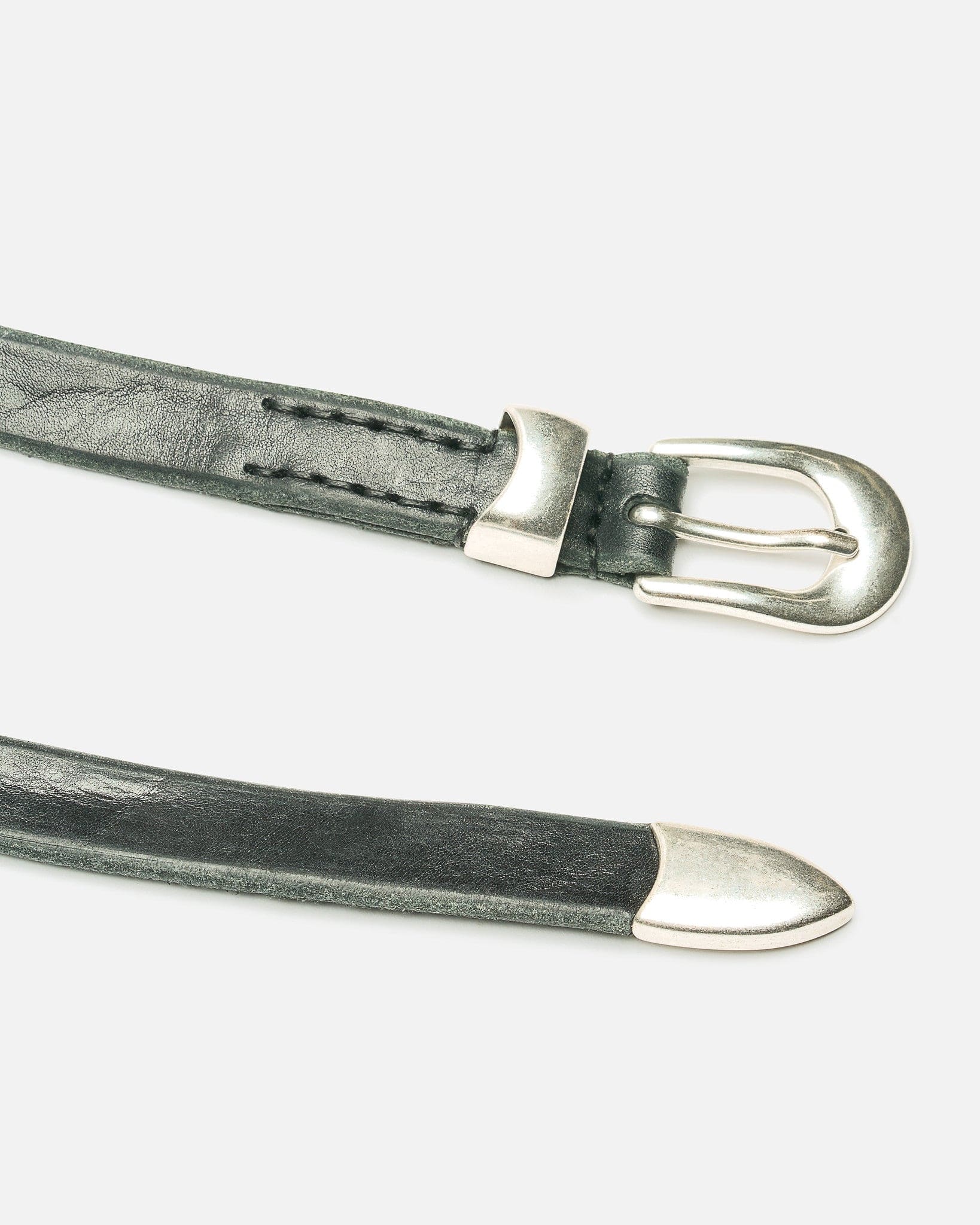 2 CM Belt in Black Leather – SVRN