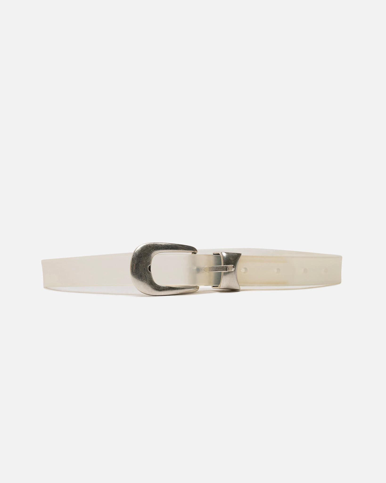 Our Legacy Leather Goods 2 CM Crystal Rubber Belt