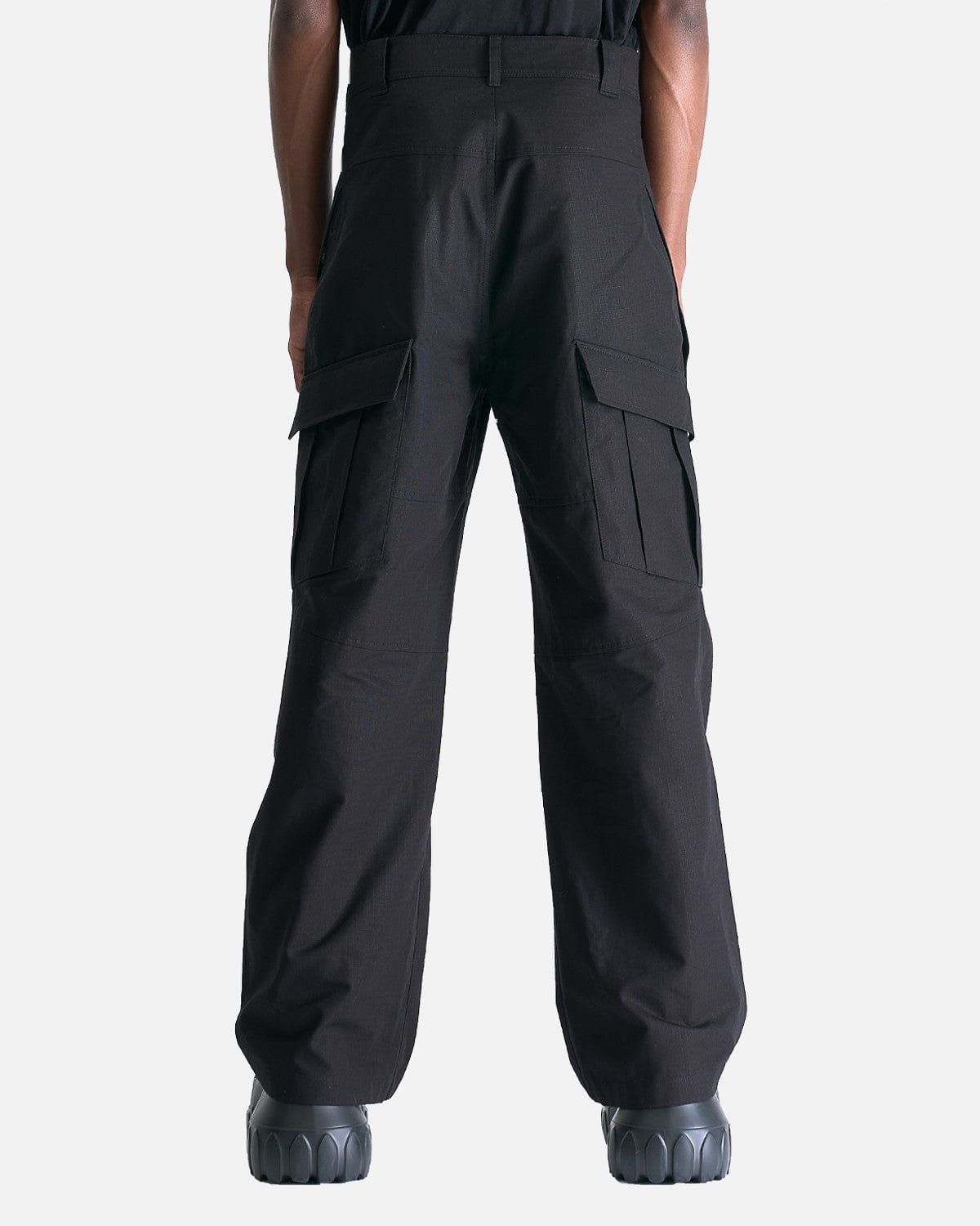 3-Way Zip Cargo Trousers in Black – SVRN