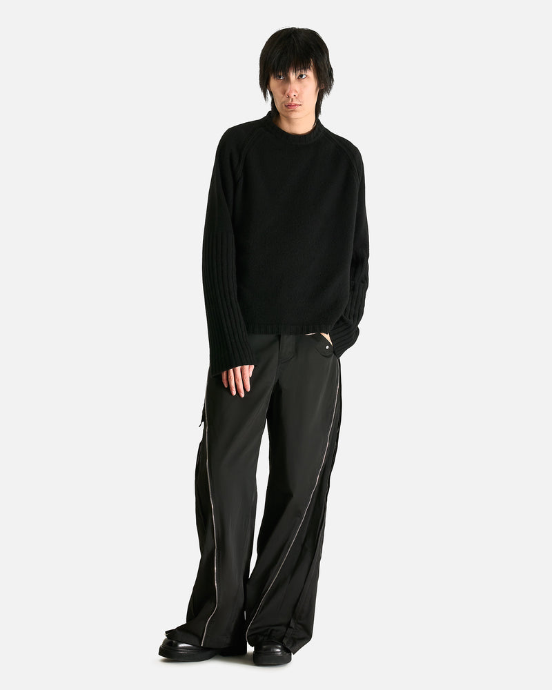 3-Way Zip Cargo Trousers in Black – SVRN