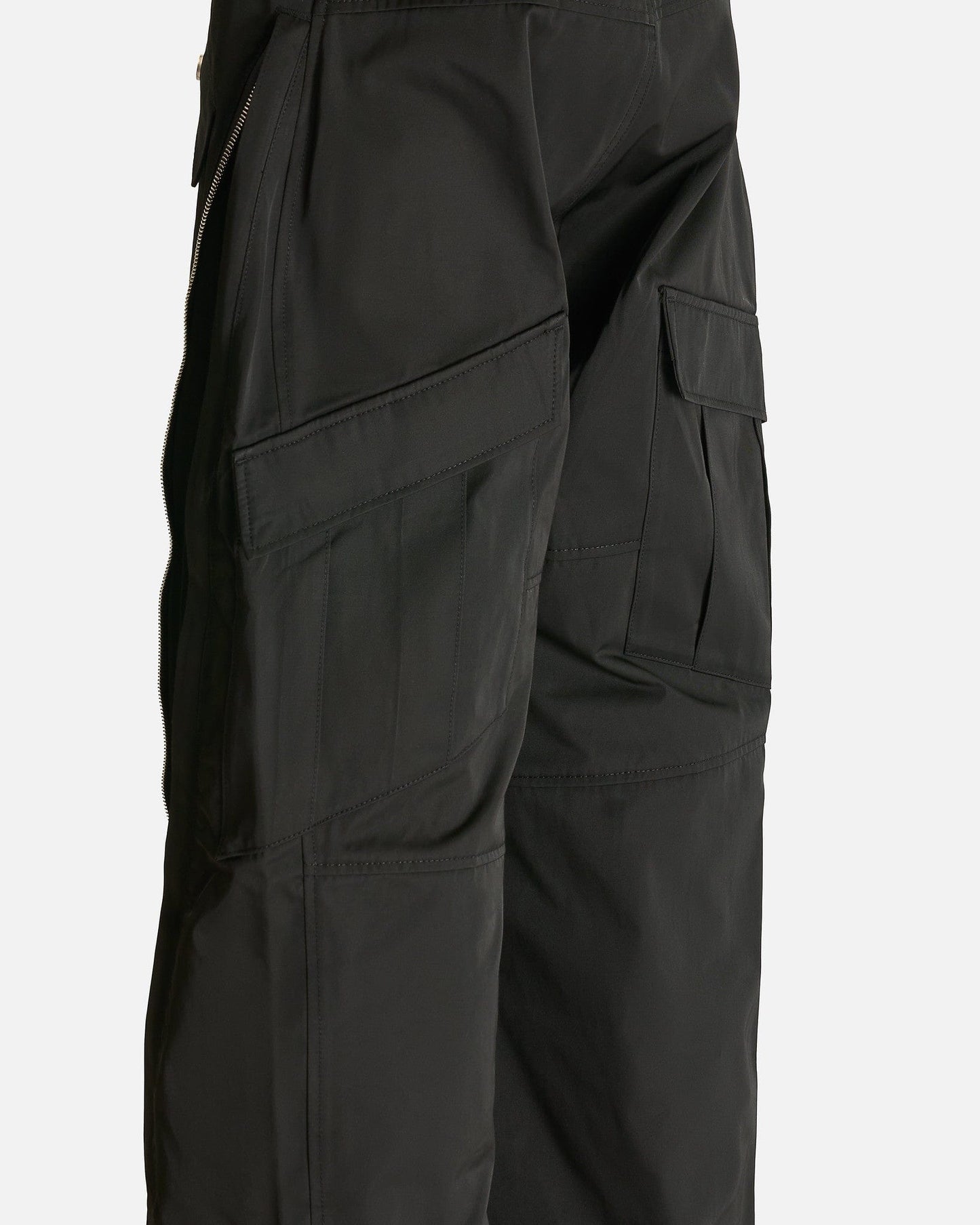 FFFPOSTALSERVICE Men's Pants 3-Way Zip Cargo Trousers in Black