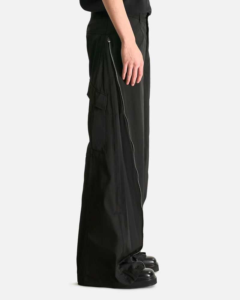3-Way Zip Cargo Trousers in Black – SVRN