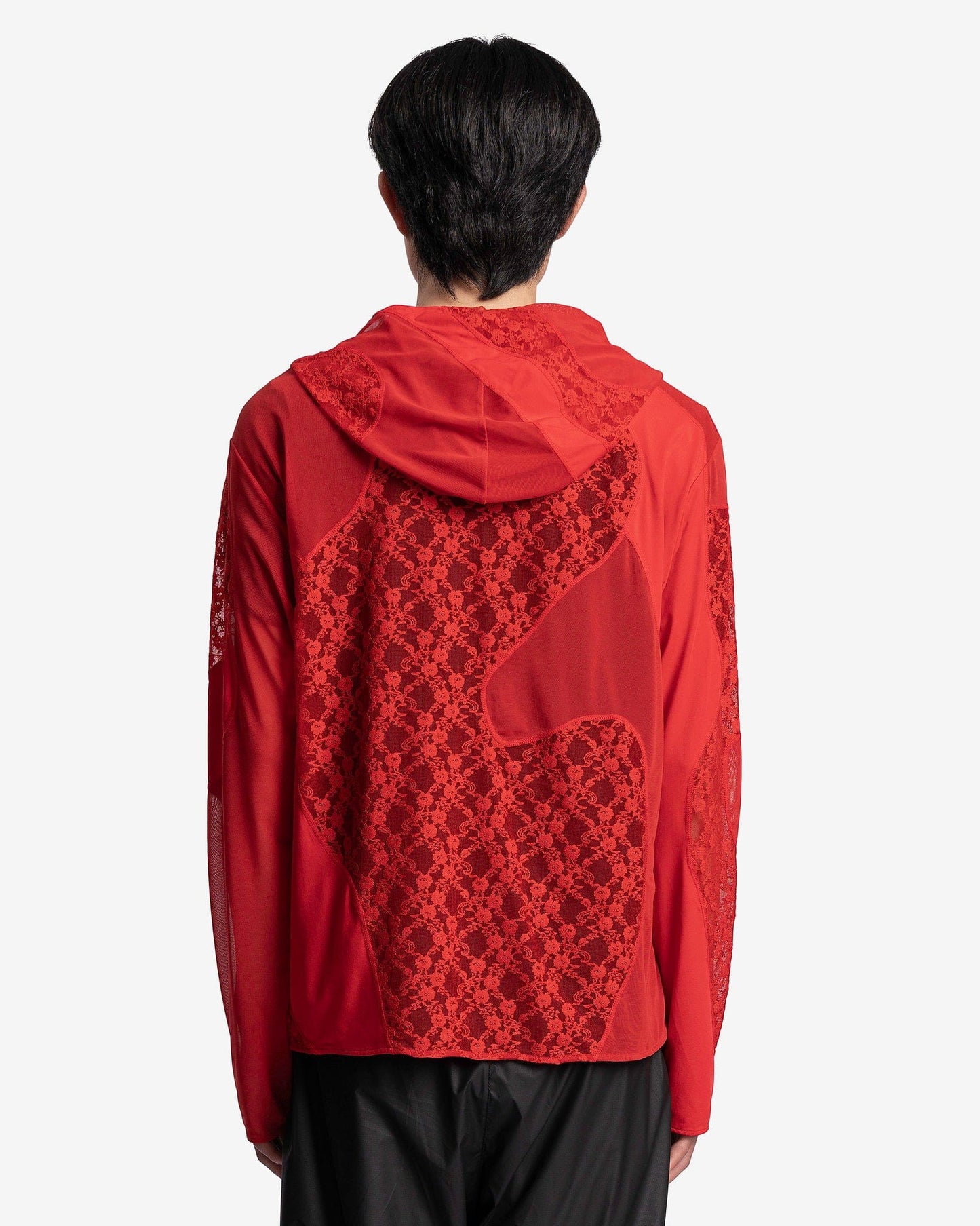 POST ARCHIVE FACTION (P.A.F) Men's Sweatshirts 5.0+ Hoodie Left in Red