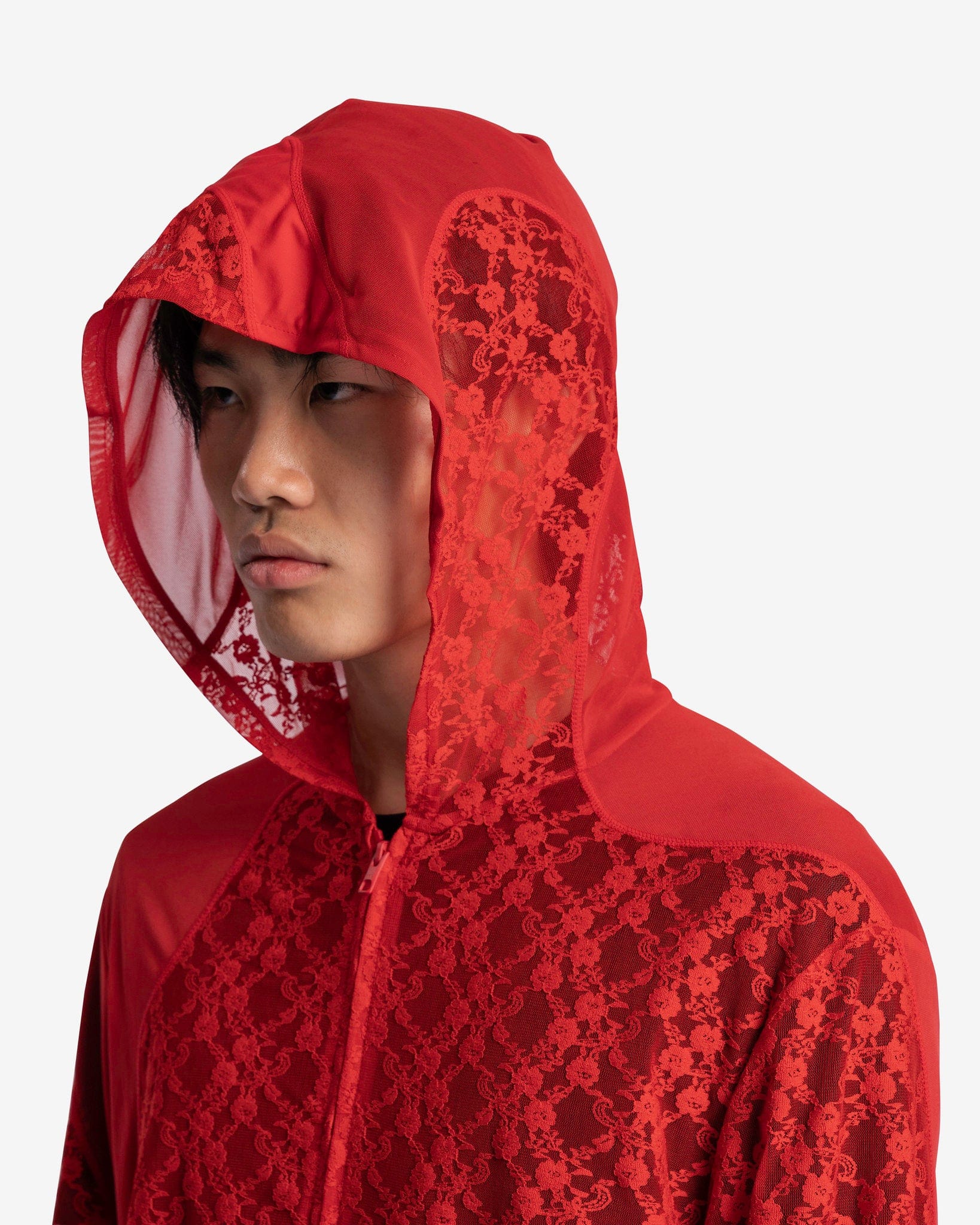 POST ARCHIVE FACTION (P.A.F) Men's Sweatshirts 5.0+ Hoodie Left in Red