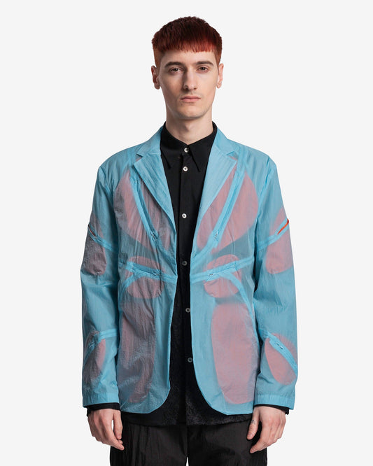 POST ARCHIVE FACTION (P.A.F) Men's Jackets 5.0+ Jacket Center in Sky Blue/Red