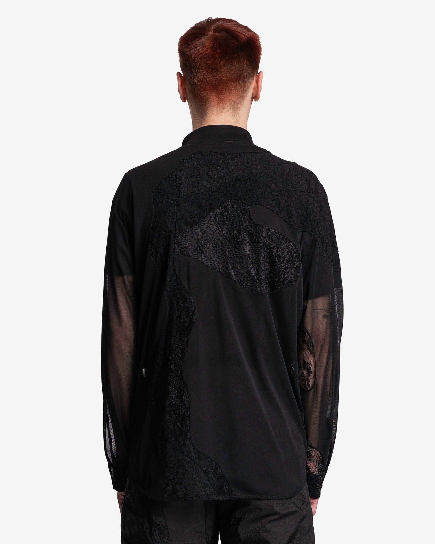 POST ARCHIVE FACTION (P.A.F) Men's Shirts 5.0+ Shirt Left in Black