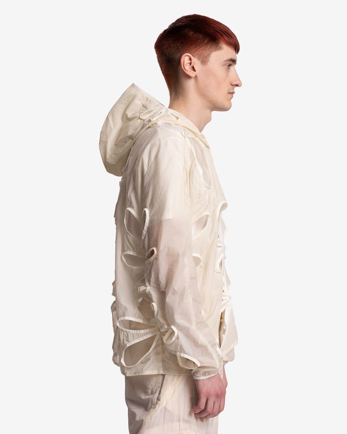 POST ARCHIVE FACTION (P.A.F) Men's Jackets 5.0+ Technical Jacket Left in Ivory