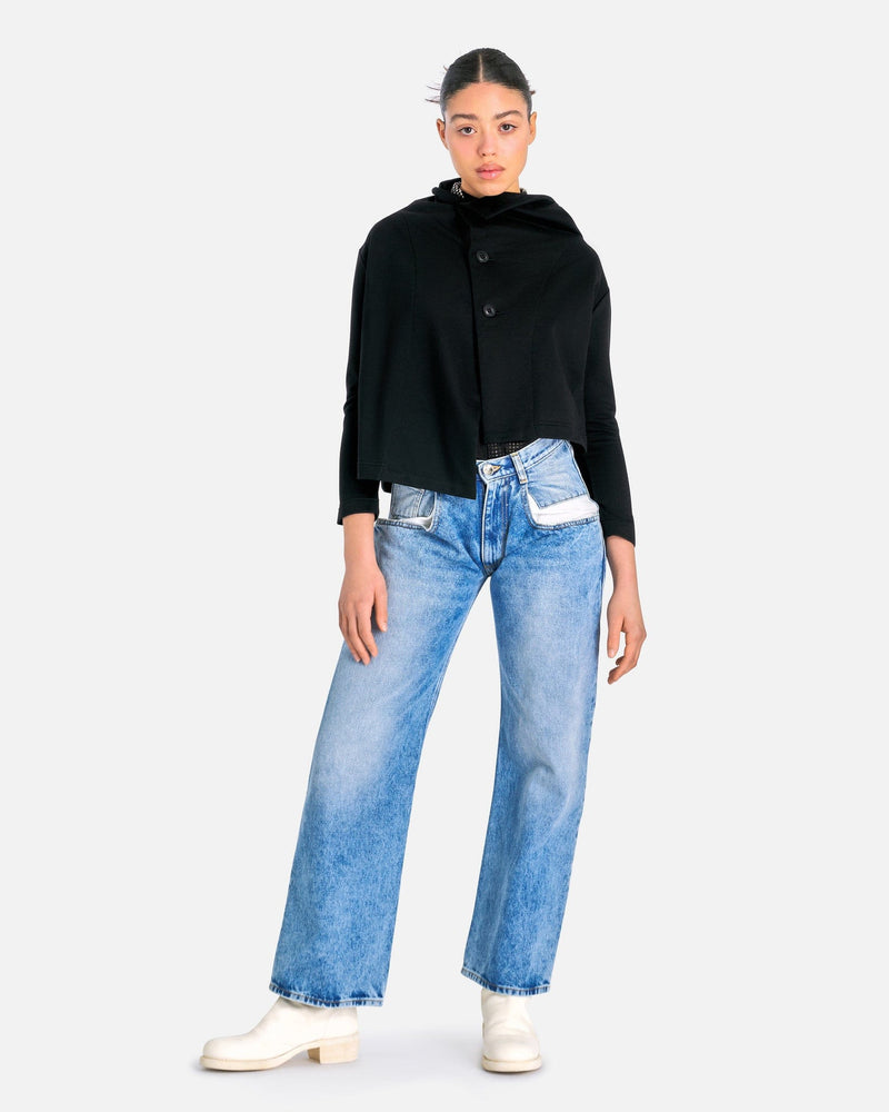 Maison Margiela Women Pants 5 Pockets Boyfriend Jeans in Blue