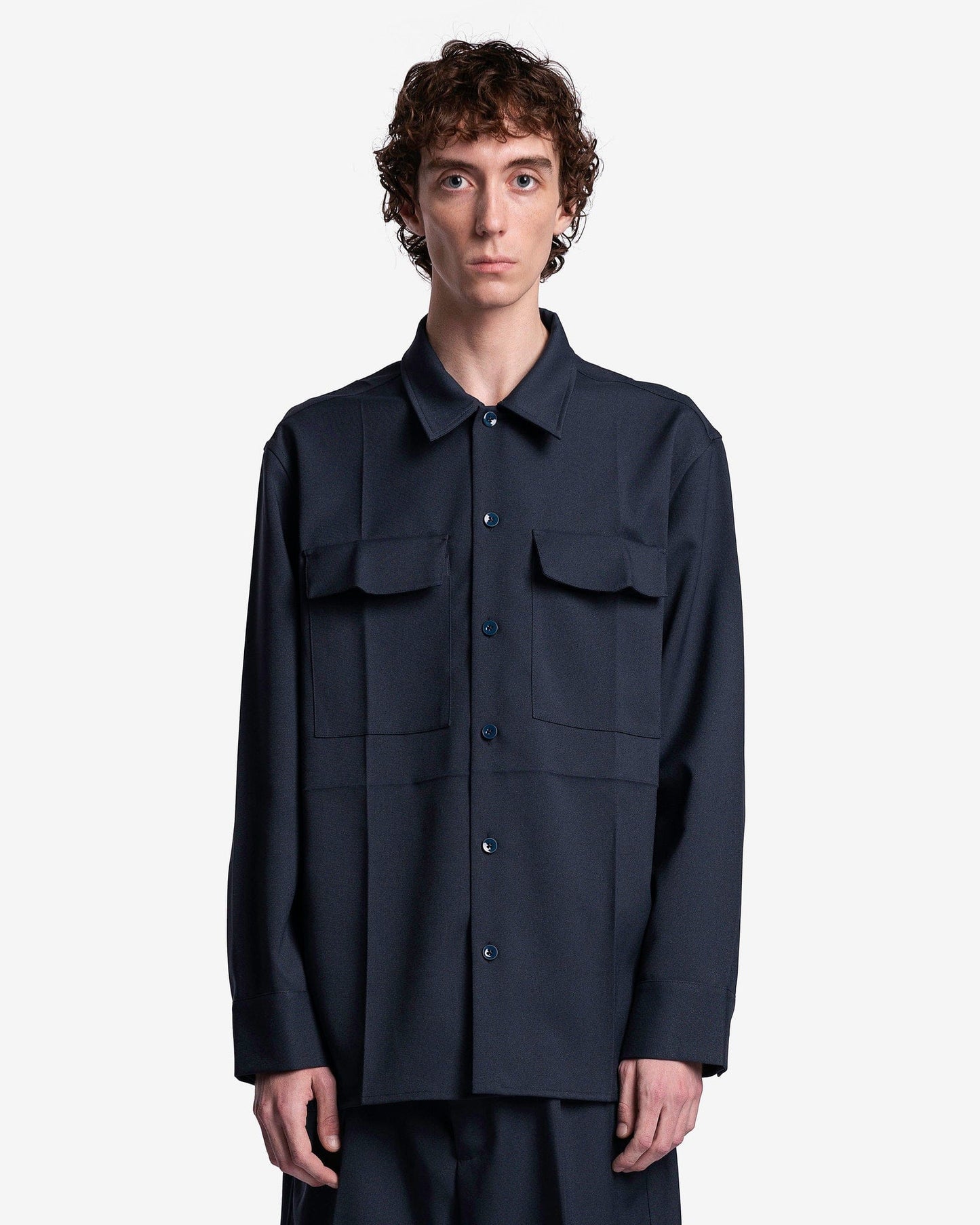 Jil Sander Men's Shirts Shirt 20 in Marine
