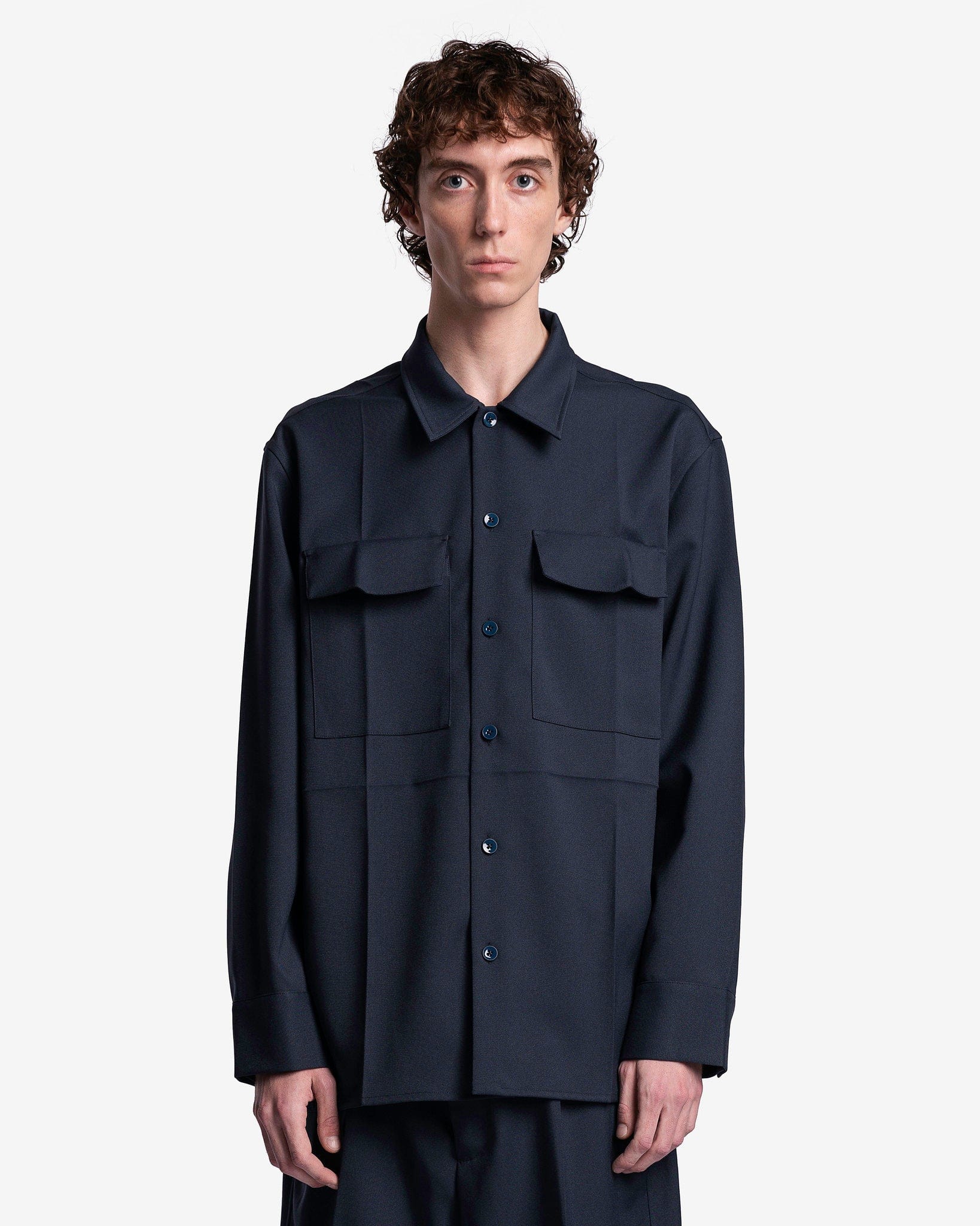 Jil Sander Men's Shirts Shirt 20 in Marine