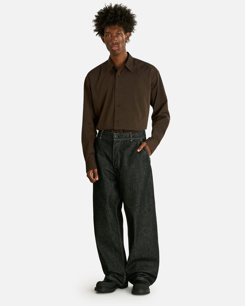 Curve Leg Jean in Black/White