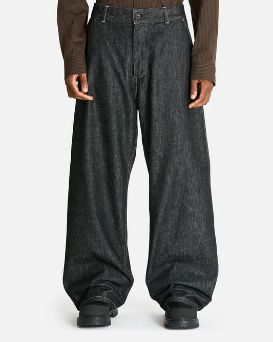 Curve Leg Jean in Black/White