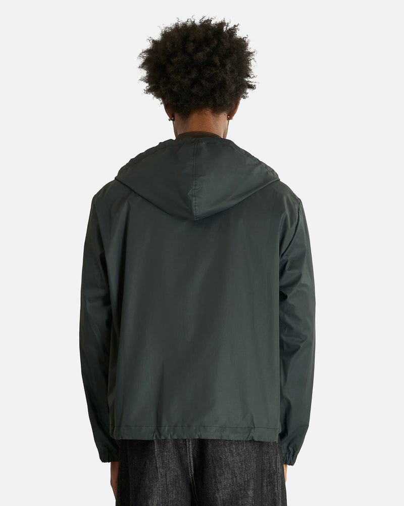 Hooded Zip Up Jacket in Black