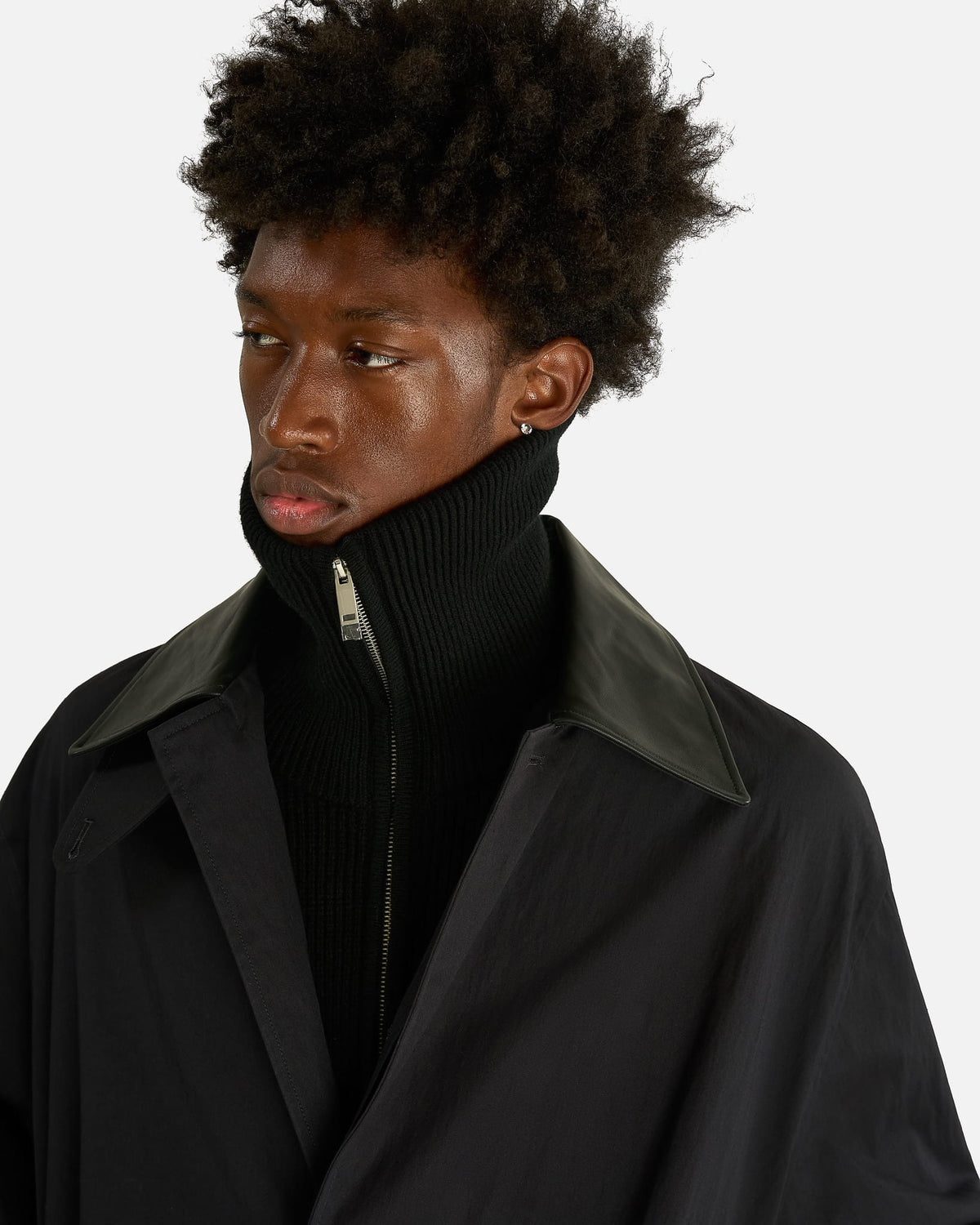 Trench Coat in Darkest Navy