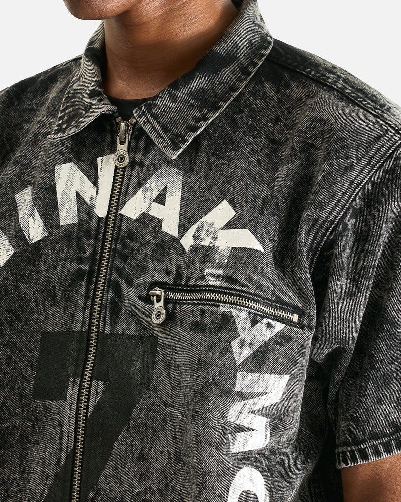 7 Moto Full Zip in Washed Black – SVRN