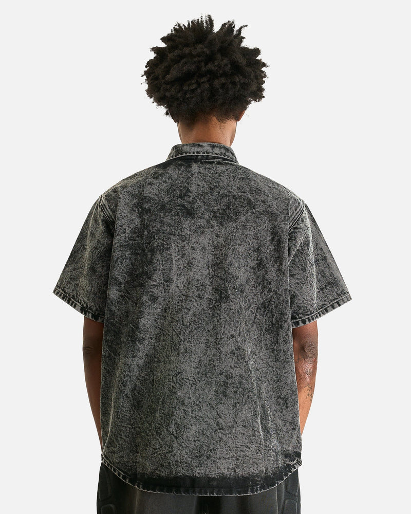 Satoshi Nakamoto Men's Jackets #7 Moto Full Zip in Washed Black