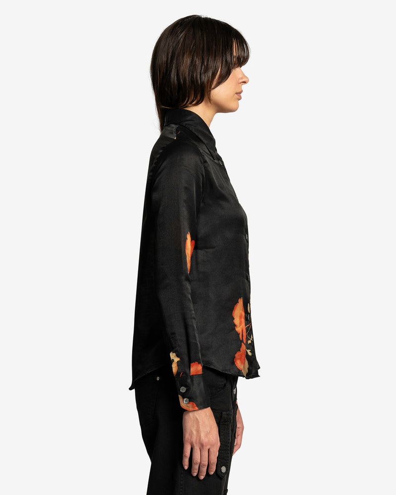Our Legacy Women Tops 70s Line Shirt in Nocturnal Flower Print