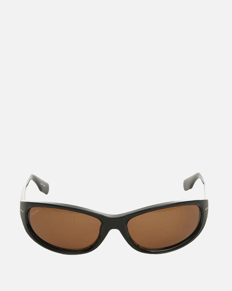 Yohji Yamamoto Pour Homme Eyewear OS 8-Curve Sunglasses in Brown